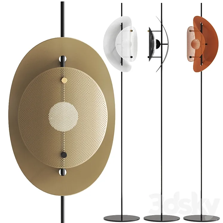 Corolle Table Free standing Floor Lamp by Liu Jo Living 3D Model Free Download