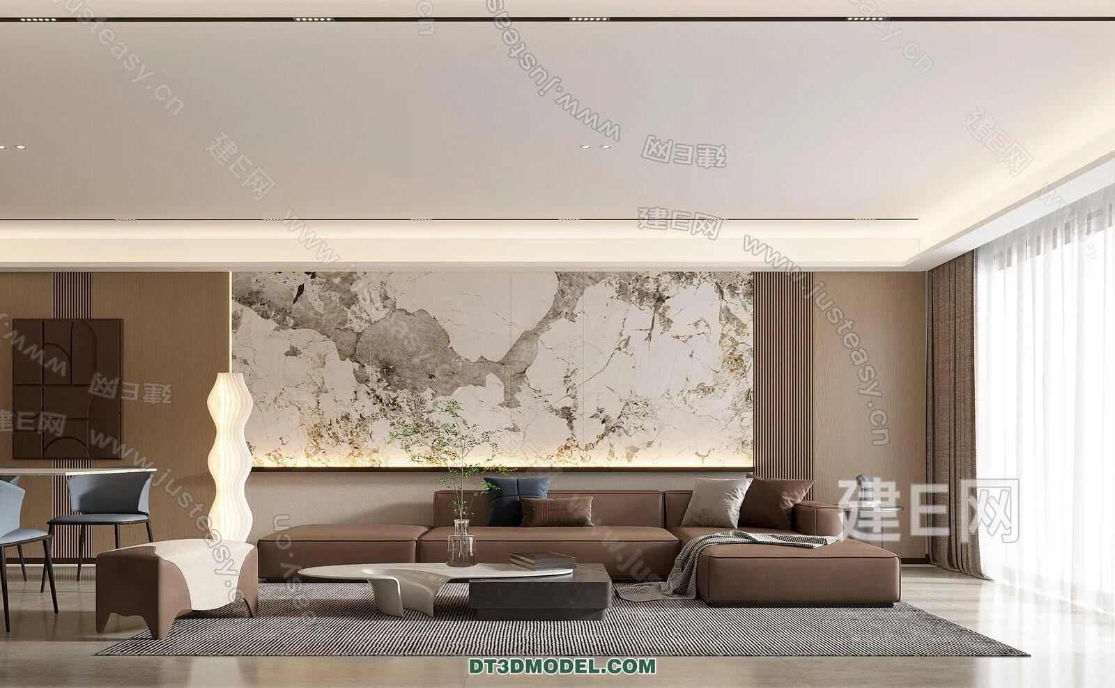 CORONA LIVING ROOM 3D MODELS – 001
