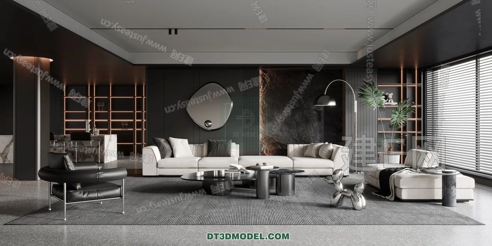 CORONA LIVING ROOM 3D MODELS – 018