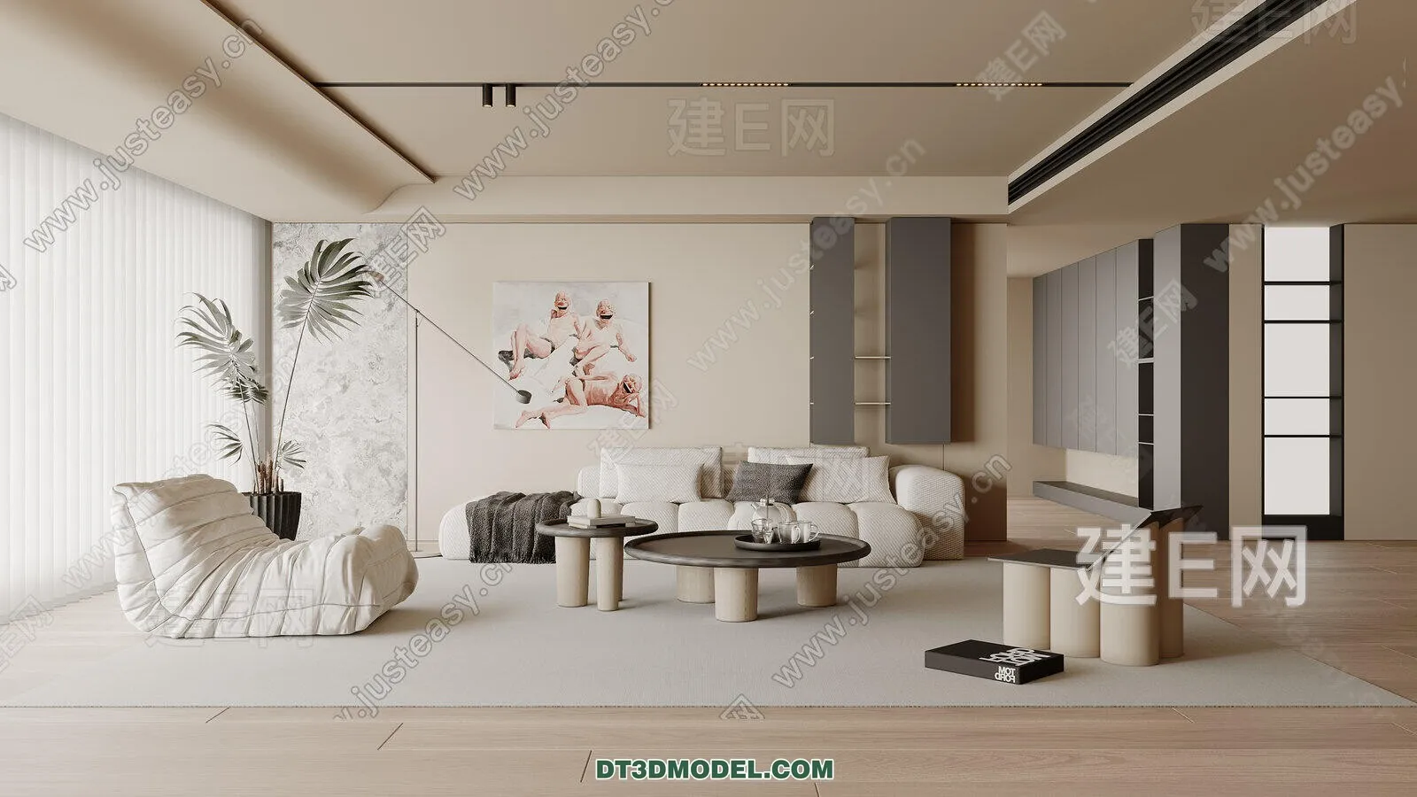 CORONA LIVING ROOM 3D MODELS – 029