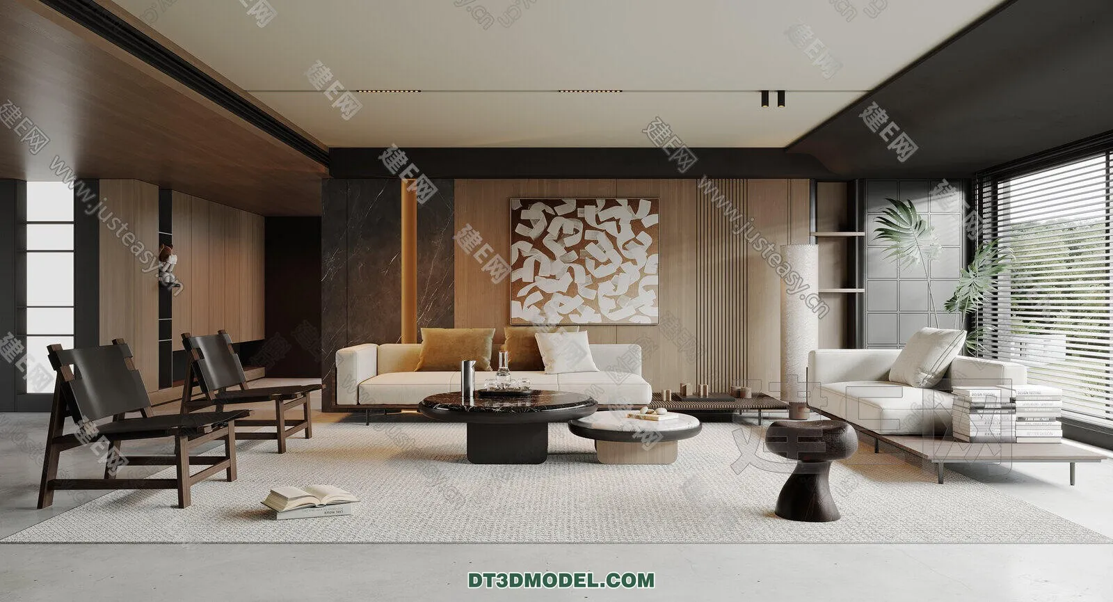 CORONA LIVING ROOM 3D MODELS – 036