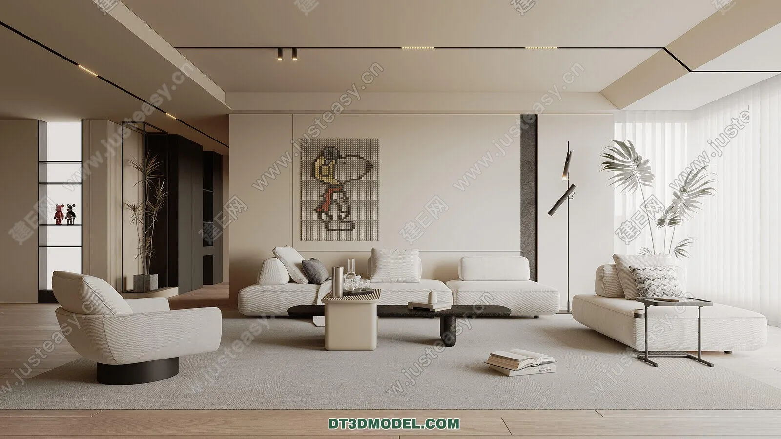 CORONA LIVING ROOM 3D MODELS – 043