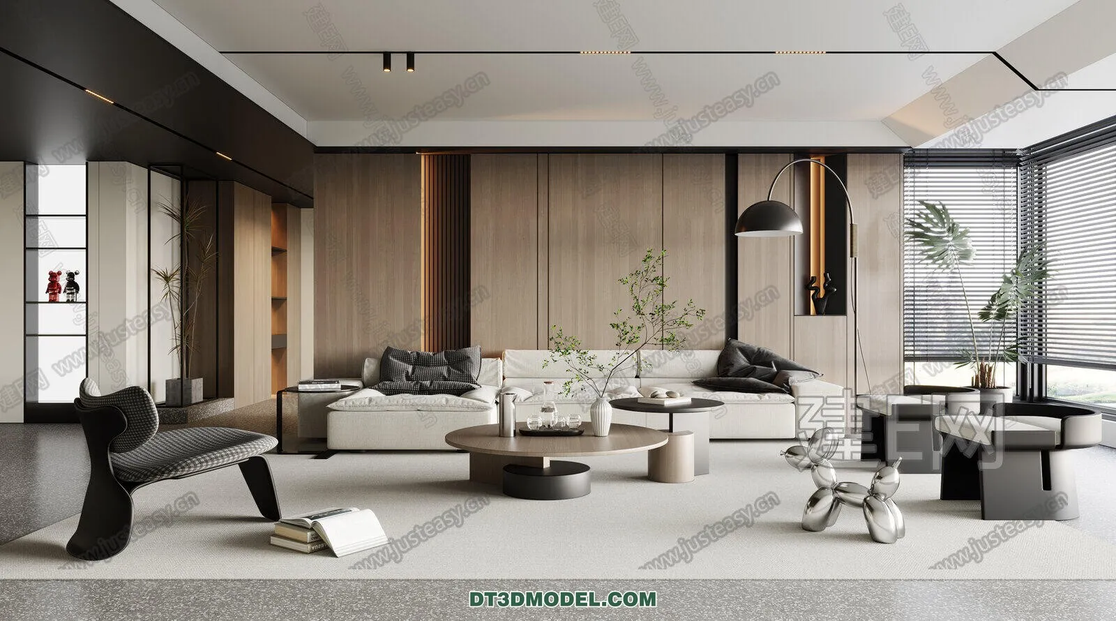 CORONA LIVING ROOM 3D MODELS – 053