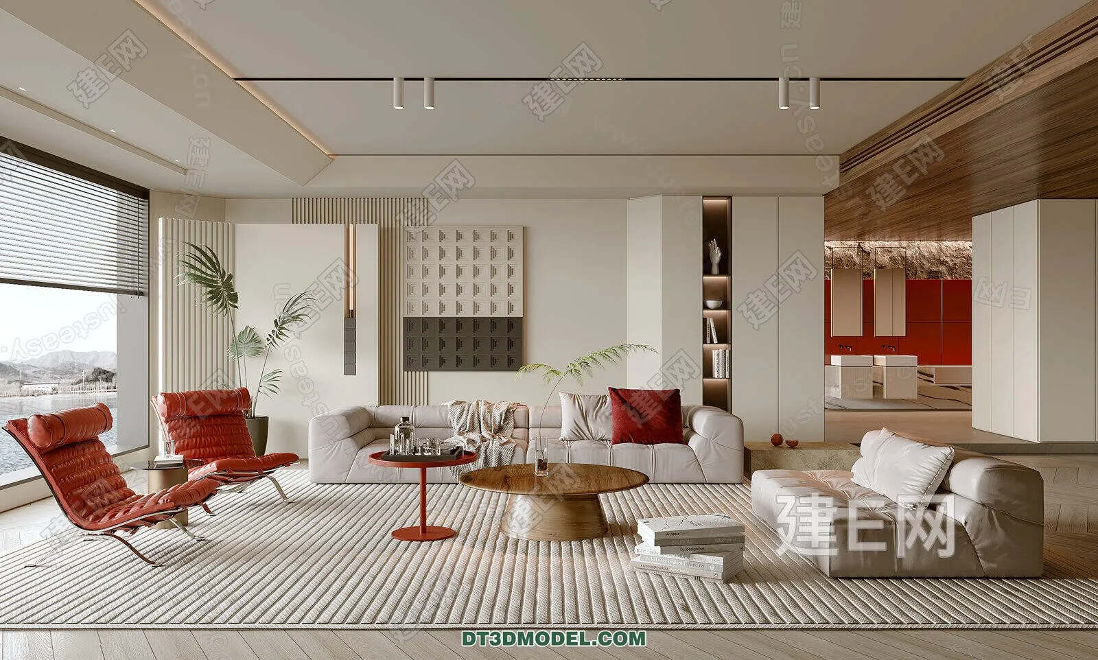 CORONA LIVING ROOM 3D MODELS – 066