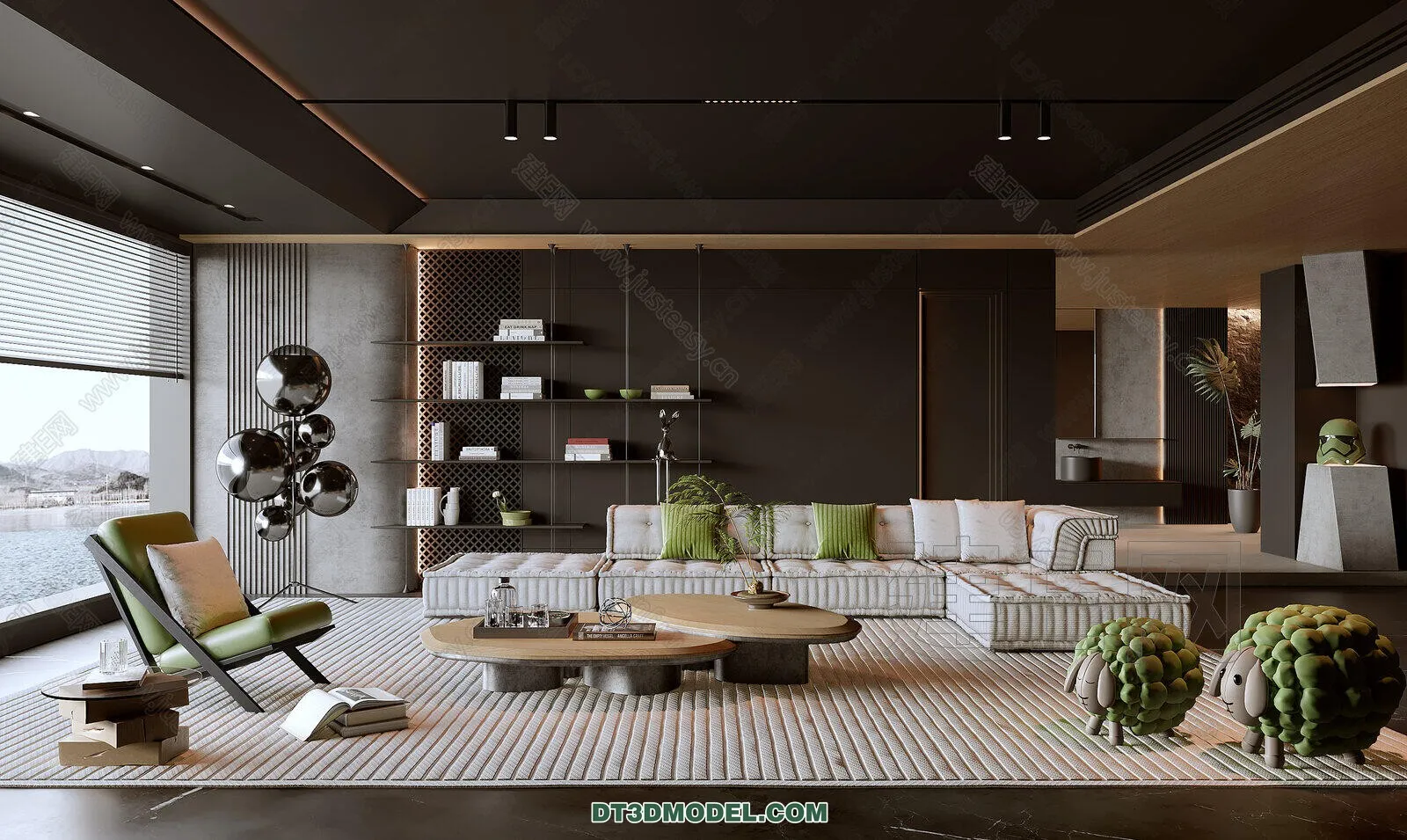 CORONA LIVING ROOM 3D MODELS – 071