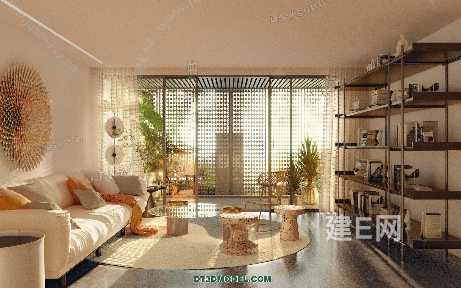 CORONA LIVING ROOM 3D MODELS – 072