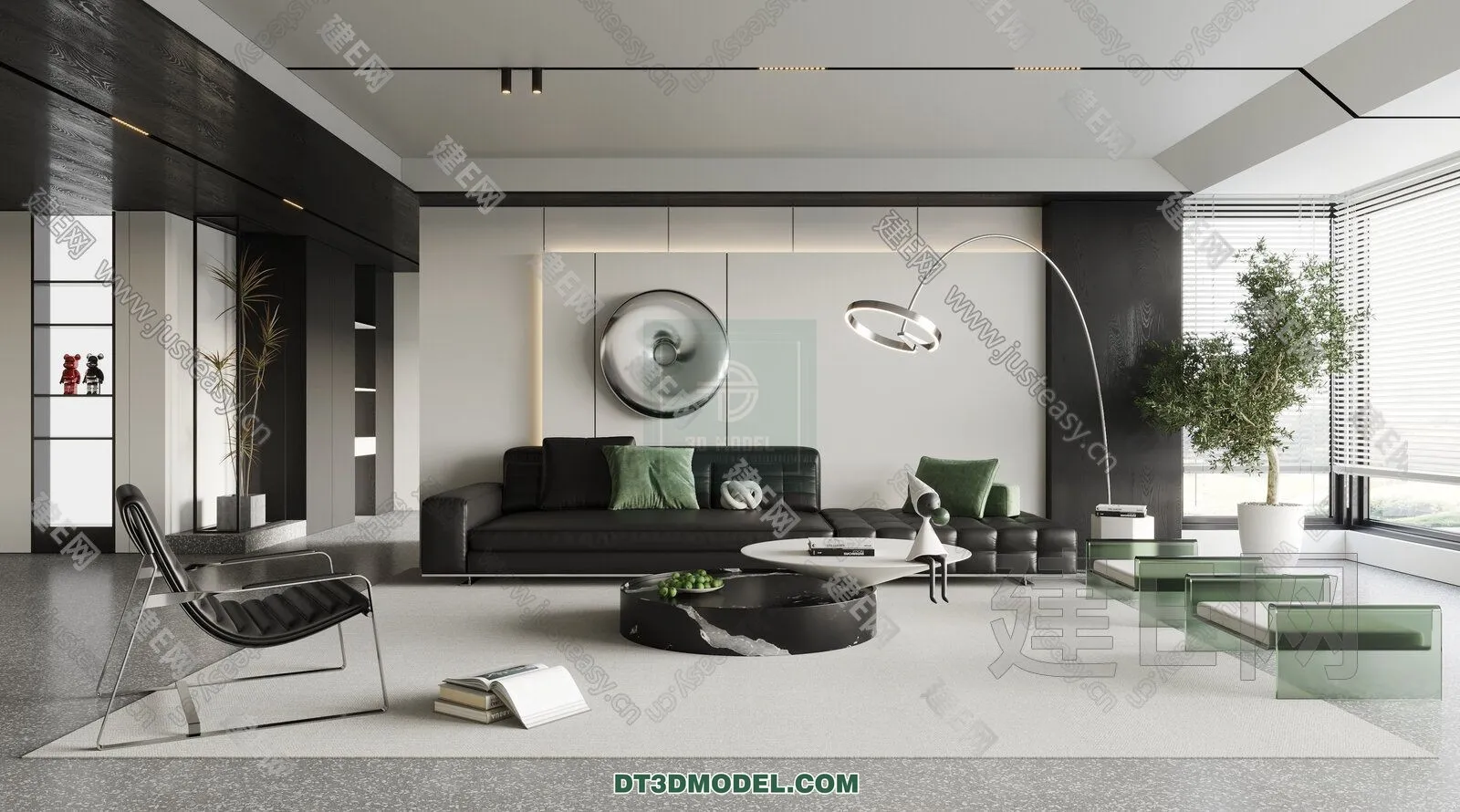 CORONA LIVING ROOM 3D MODELS – 073