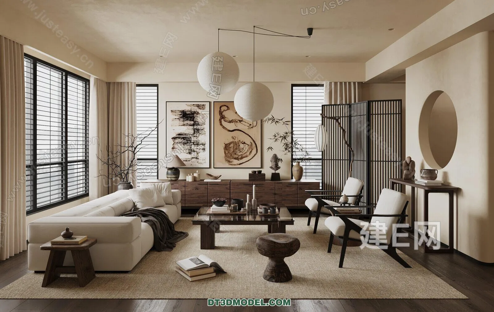 CORONA LIVING ROOM 3D MODELS – 080