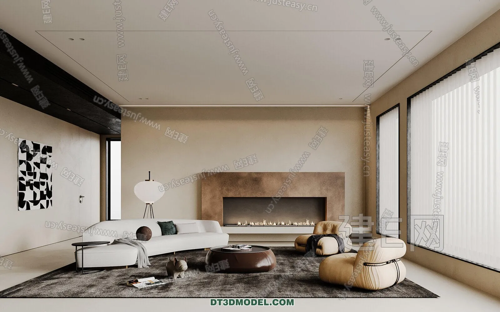 CORONA LIVING ROOM 3D MODELS – 102