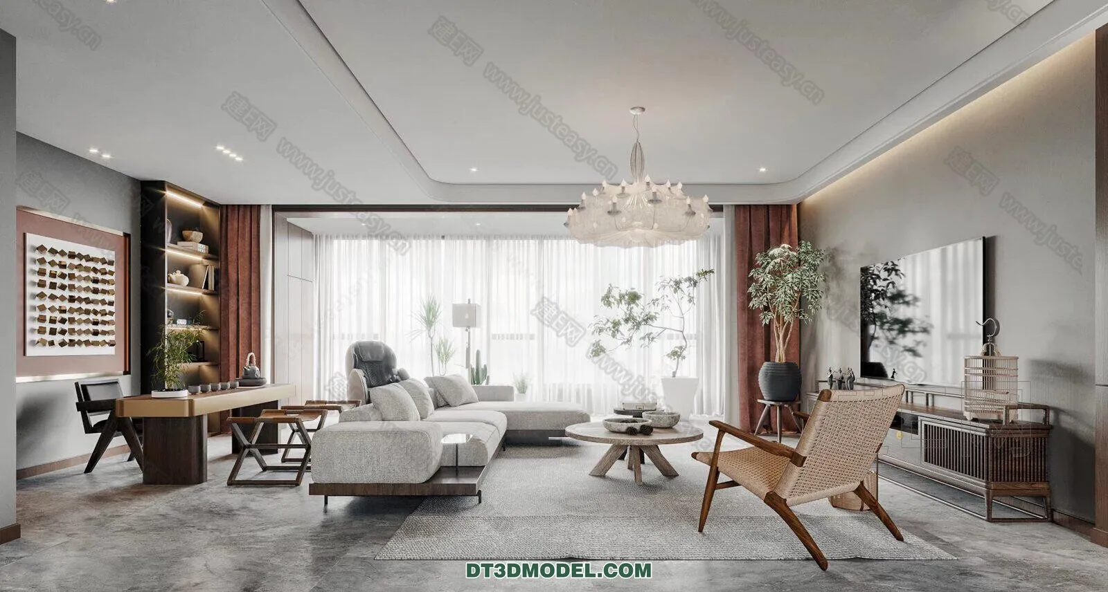 CORONA LIVING ROOM 3D MODELS – 103