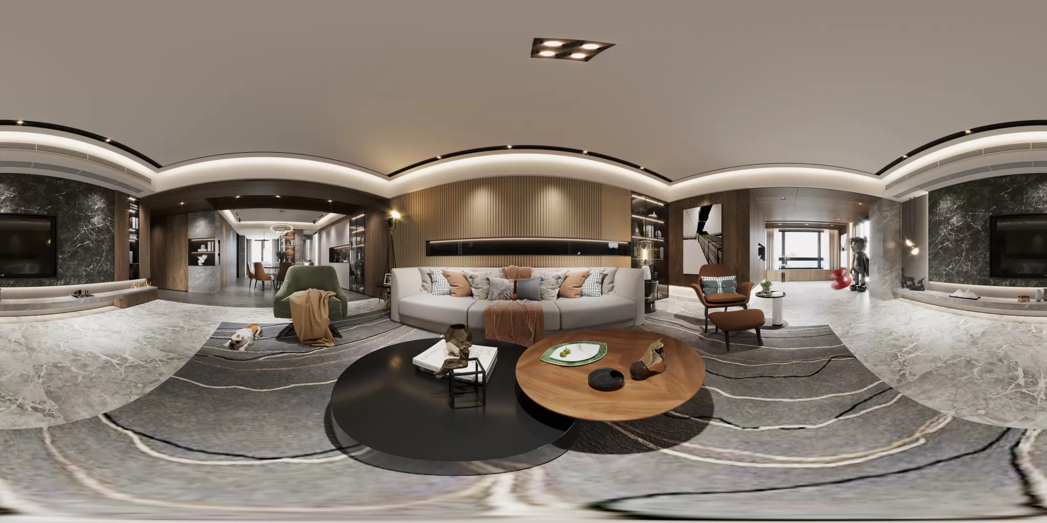 CORONA SCENES LIVING ROOM 3DSKY Decor Helper