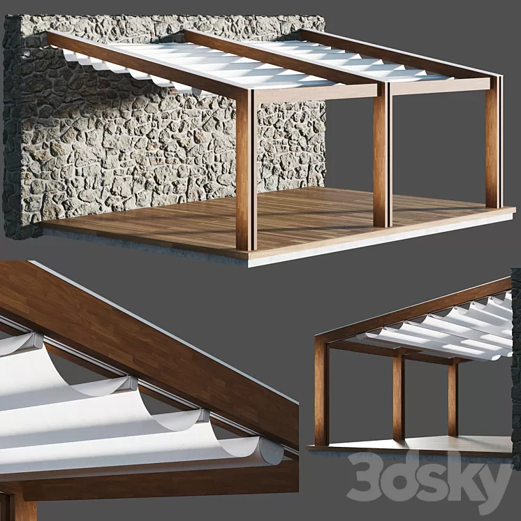 Corradi Pergotenda Awing PT60 3D Model Corradi Pergotenda Awing PT60 3D Model