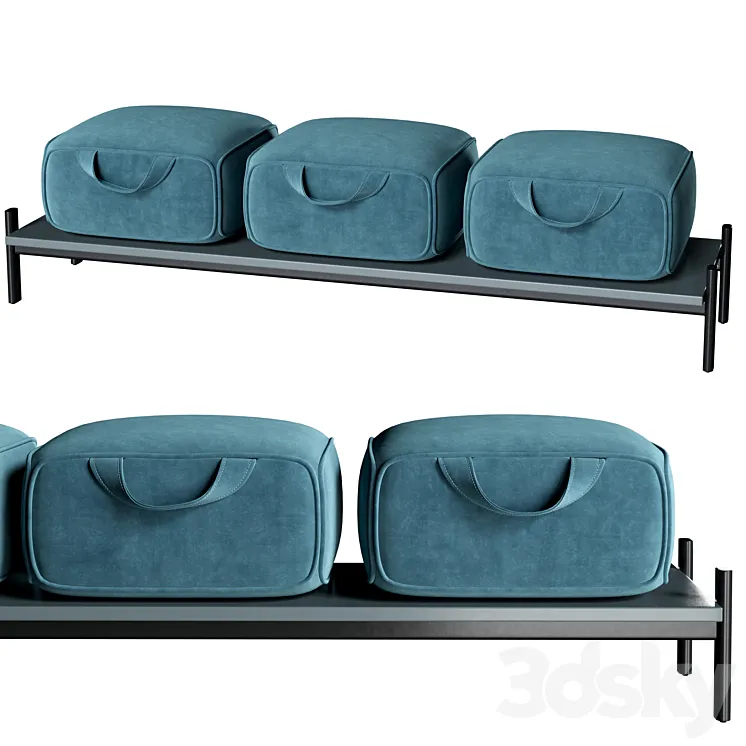 Corte Zari Perseo bench 3D Model Free Download
