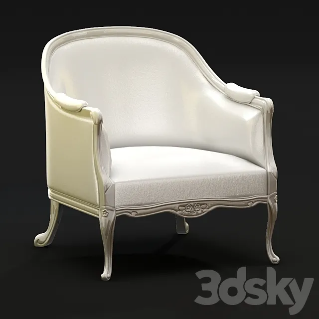 Corte zari Poltrona Filippa 3D Model Corte zari Poltrona Filippa 3D Model