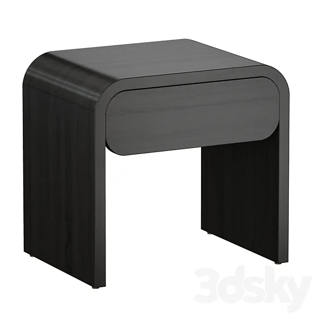 Cortez Charcoal Floating Nightstand (Crate and Barrel) 3D Model Cortez Charcoal Floating Nightstand (Crate and Barrel) 3D Model