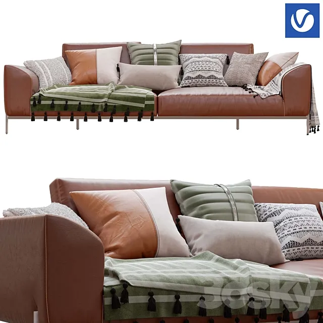 CorteZari Diva Sofa 3D Model CorteZari Diva Sofa 3D Model
