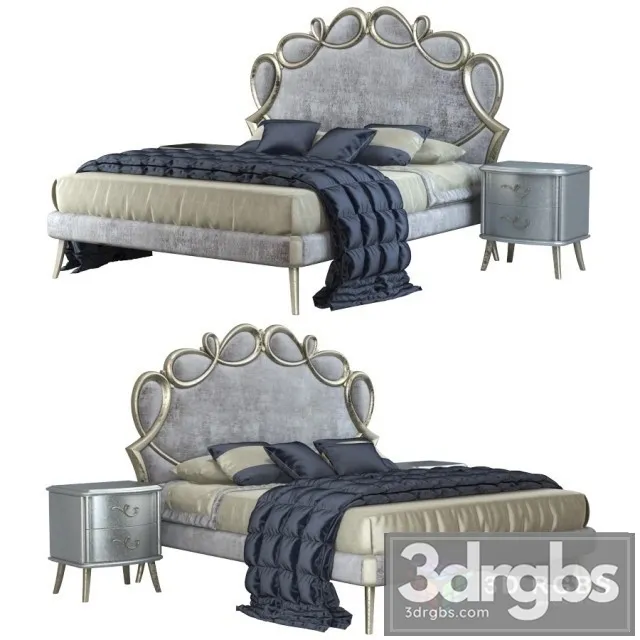 CorteZari Letti Matrimoniali Papillon Bed 3D Model Download CorteZari Letti Matrimoniali Papillon Bed 3D Model Download