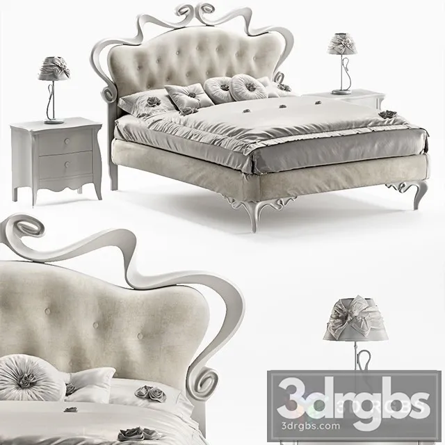 Cortezari Melissa Bed 3D Model Download Cortezari Melissa Bed 3D Model Download