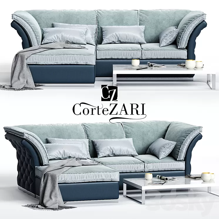 CorteZARI TIAGO Corner Sofa 3D Model