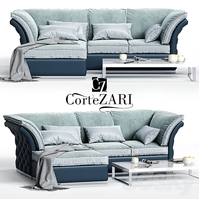 CorteZARI TIAGO Corner Sofa 3DModel