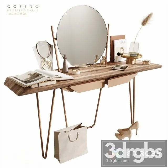 Coseno Dressing Table 3D Model Download