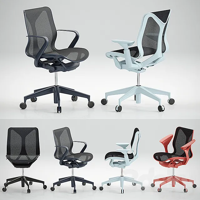 Cosm Chairs_Low Back 3D Model