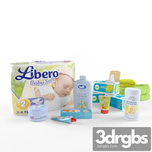 Cosmetics For Babies 3D Model Download