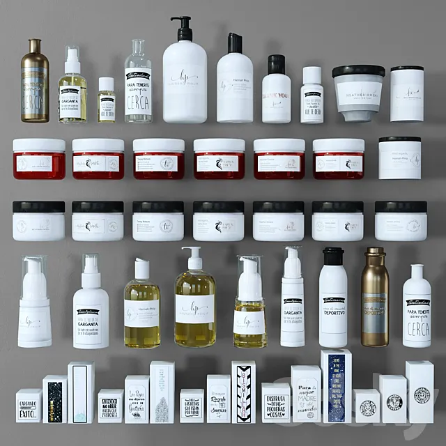 CosmeticsSet1 3D Model