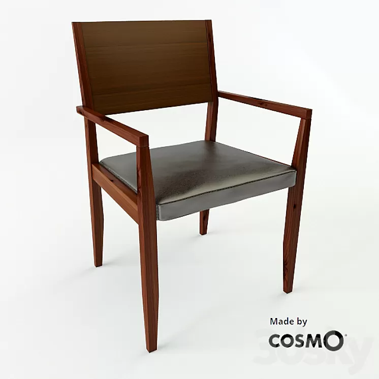 Cosmo Dining chair L02208 3D Model Cosmo Dining chair L02208 3D Model