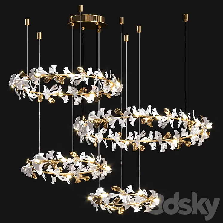 Cosmo Flower Chandelier_2 3D Model Free Download