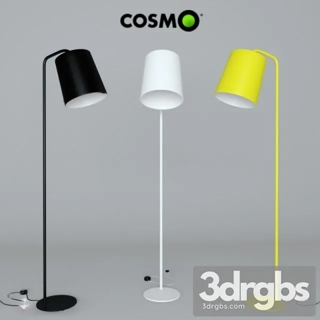 Cosmo Hide Floor Lamp 3D Model Download