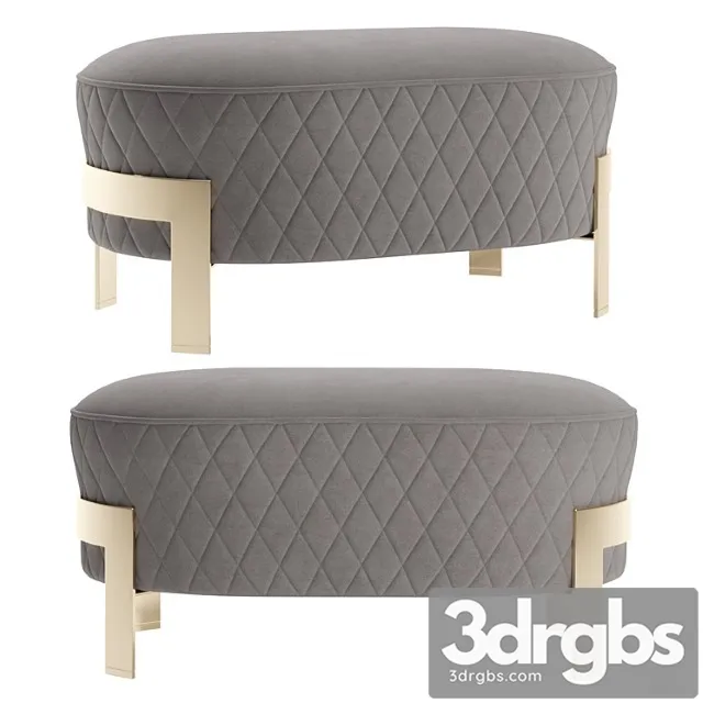 Cosmo ottoman with metal legs 2 Cosmo ottoman with metal legs 2