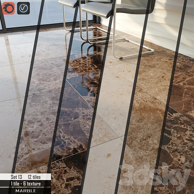 Cosmo Stone Set 13 3DModel Cosmo Stone Set 13 3DModel