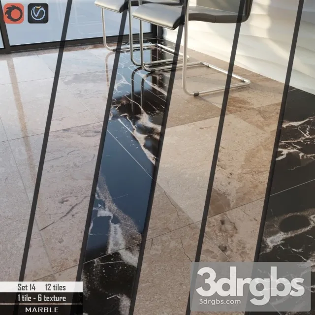 Cosmo Stone Set 14 3D Model Download