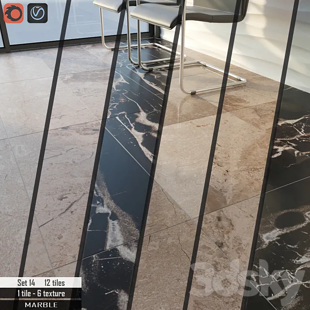 Cosmo Stone Set 14 3DModel Cosmo Stone Set 14 3DModel