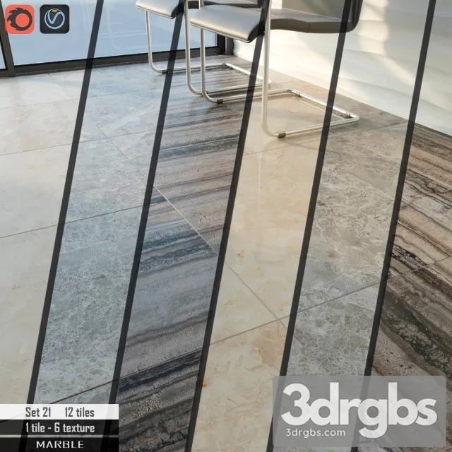 Cosmo Stone Set 21 3D Model Download