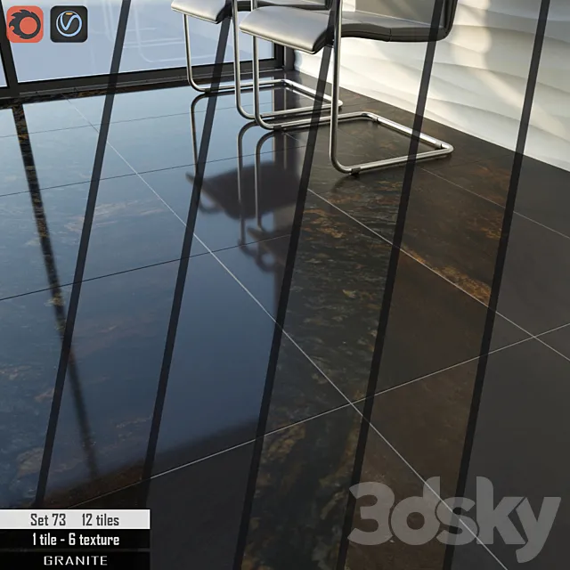 Cosmo Stone Set 73 3DModel Cosmo Stone Set 73 3DModel