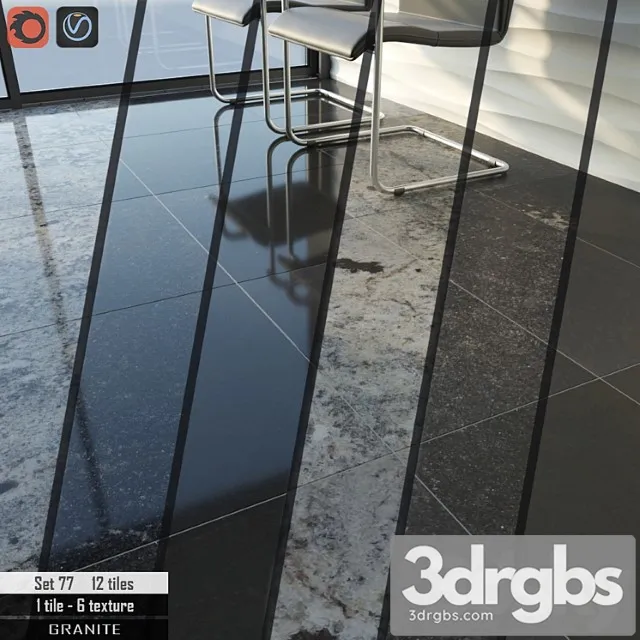 Cosmo stone set 77 3D Model Download