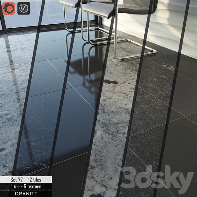 Cosmo Stone Set 77 3DModel Cosmo Stone Set 77 3DModel