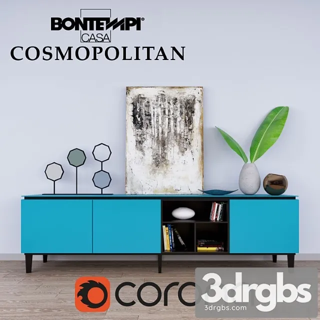 Cosmopolitan console 2 3D Model Download