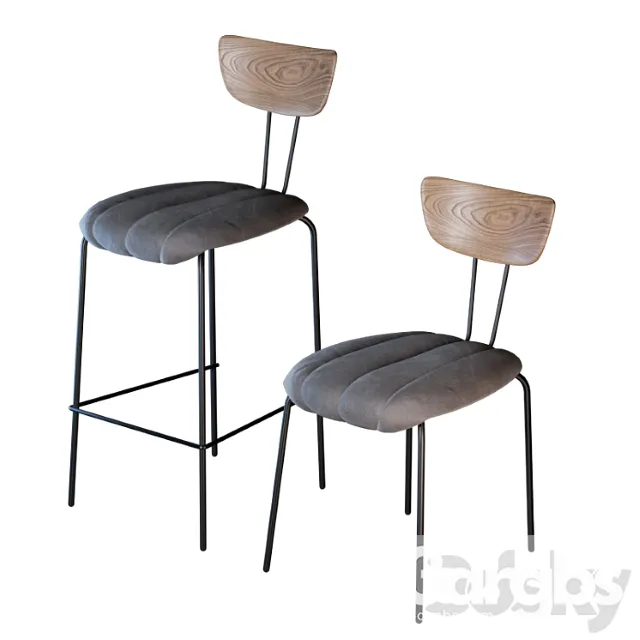 Cosmorelax apel chair set 2 3D Model Download Cosmorelax apel chair set 2 3D Model Download