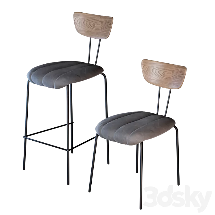 Cosmorelax Apel Chair Set 3D Model Cosmorelax Apel Chair Set 3D Model