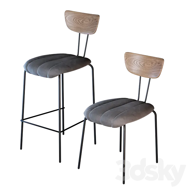 Cosmorelax Apel Chair Set 3DModel Cosmorelax Apel Chair Set 3DModel