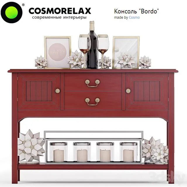 Cosmorelax Console Bordo Candlestick (4520 L) Painting Bloomingville Happy 3D Model