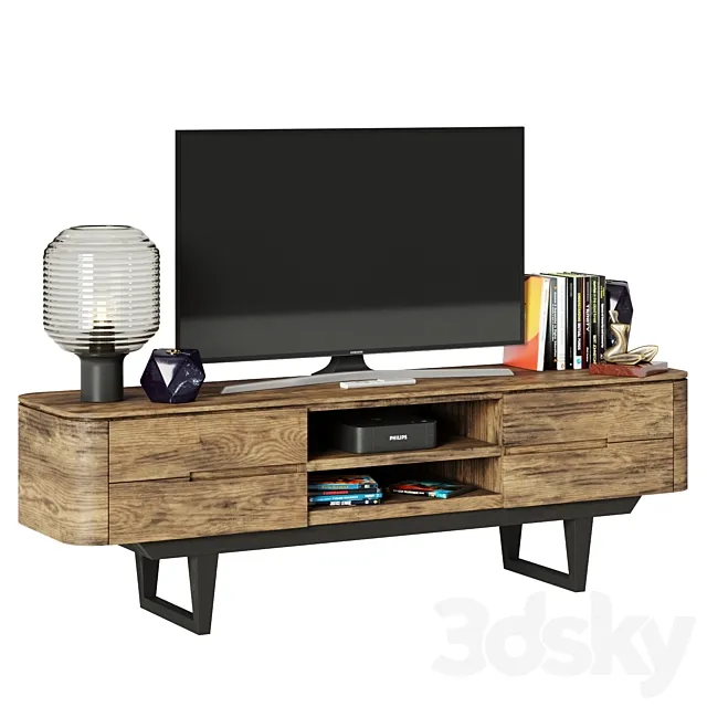 Cosmorelax TV Stand Madina 3DModel Cosmorelax TV Stand Madina 3DModel