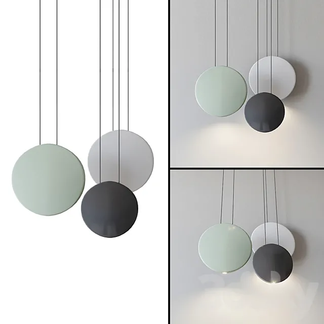 Cosmos cluster led pendant by lievore altherr molina for vibiaCLUSTER LED PENDANT BY LIEVORE ALTHERR MOLINA FOR VIBIA 3DModel