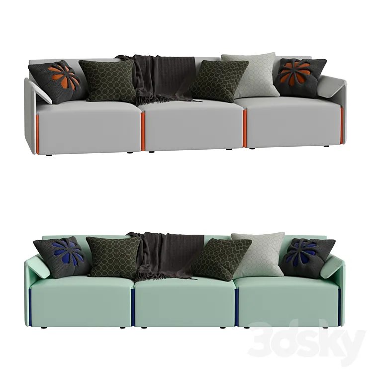 Costume sofa by Magis 3D Model Free Download