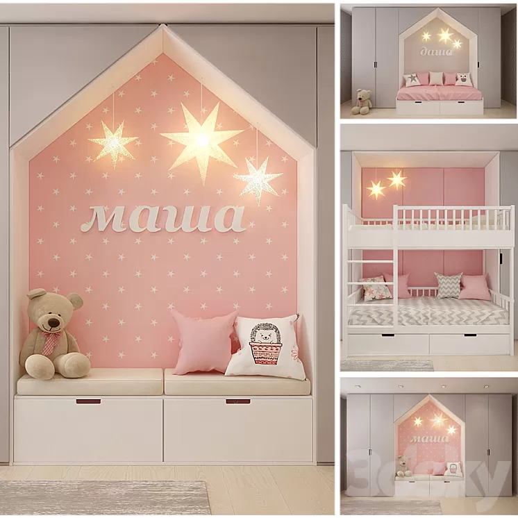 Cot 3D Model Cot 3D Model