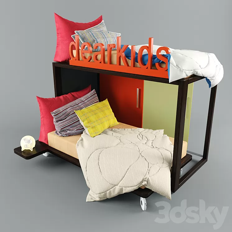 Cot 3D Model Cot 3D Model