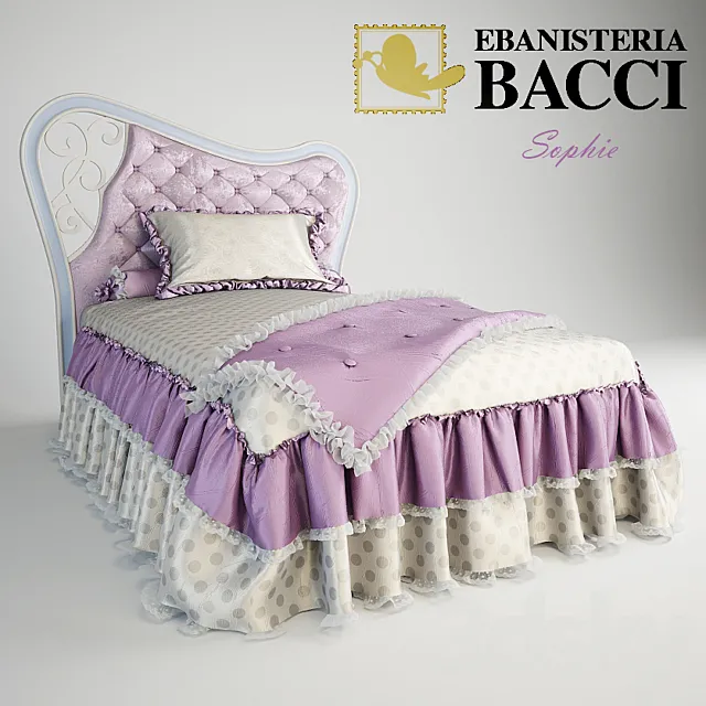 Cot EBANISTERIA BACCI Sophie 3DModel Cot EBANISTERIA BACCI Sophie 3DModel